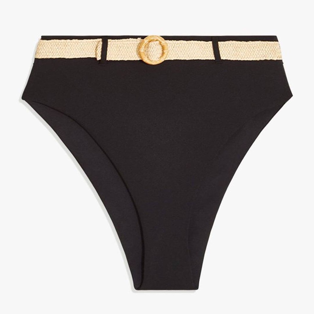 WeWoreWhat Emily Bikini Bottoms Belted NWT $95